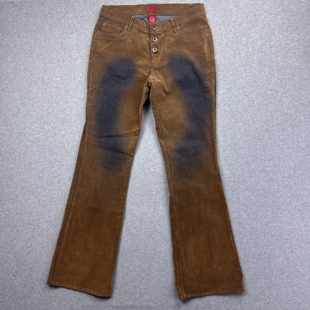 Tilt Women's Stretch‎ Bootcut Rust Brown Velvety Jeans Size 7